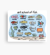 art school of fish Metal Print