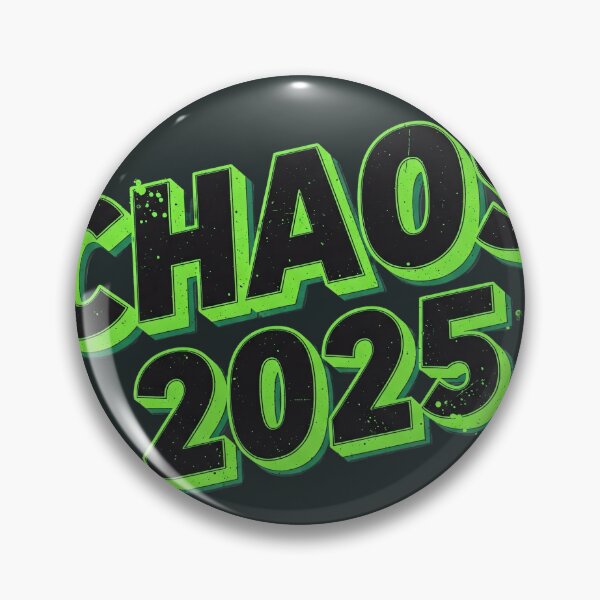 Item preview, CHAOS 2025 Neon Green Art Print - Bold Streetwear Wall Decor designed and sold by ethnicdigital.