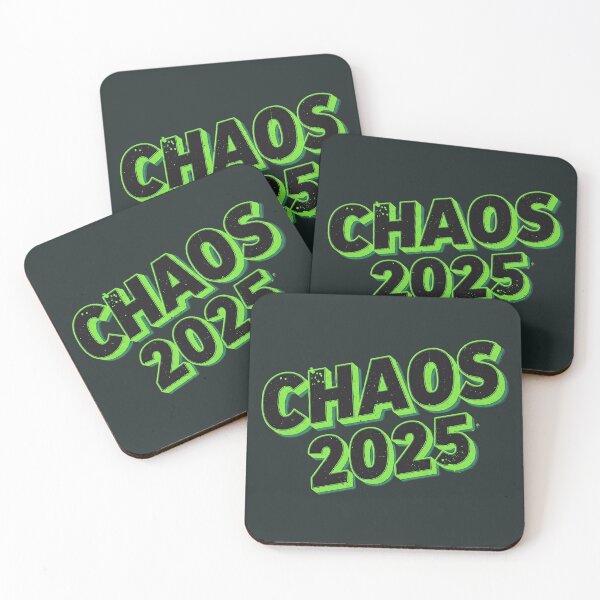 Item preview, CHAOS 2025 Neon Green Art Print - Bold Streetwear Wall Decor designed and sold by ethnicdigital.