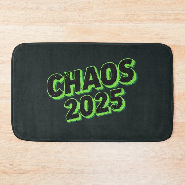 Item preview, CHAOS 2025 Neon Green Art Print - Bold Streetwear Wall Decor designed and sold by ethnicdigital.