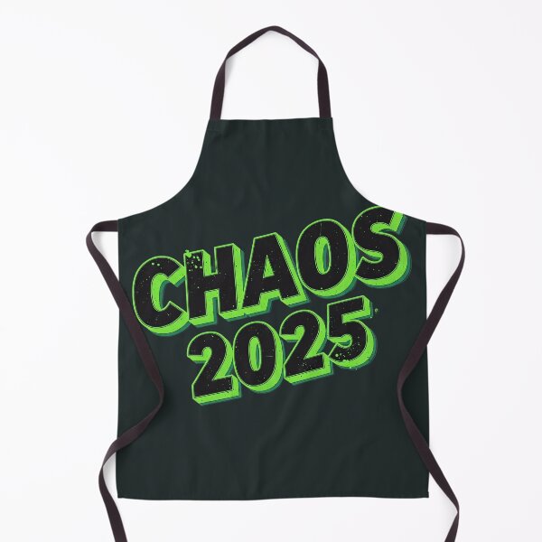 Item preview, CHAOS 2025 Neon Green Art Print - Bold Streetwear Wall Decor designed and sold by ethnicdigital.
