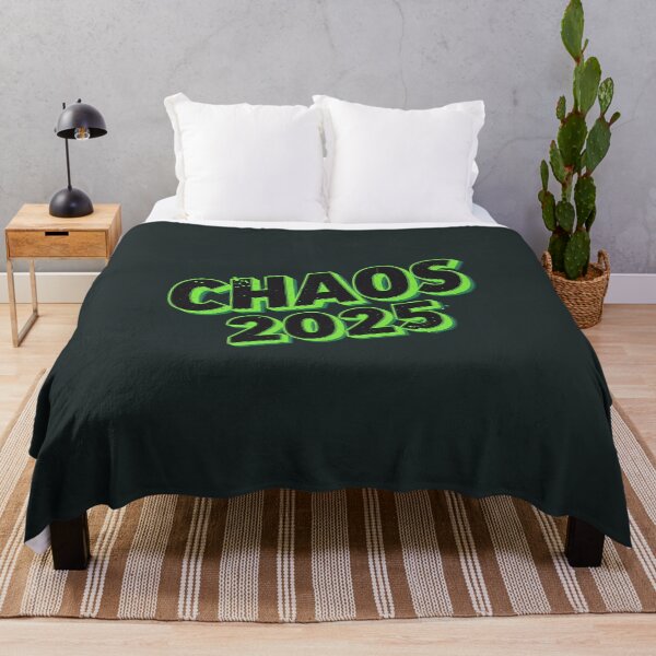 Item preview, CHAOS 2025 Neon Green Art Print - Bold Streetwear Wall Decor designed and sold by ethnicdigital.