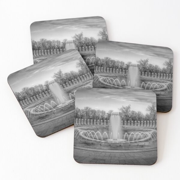 Item preview, World War II Memorial at Sunset 3 BW designed and sold by jrtwynam.