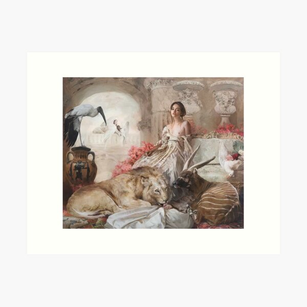 Aperçu de l'œuvre Guillermo dort avec des lions et des cerfs créée et vendue par IsabellBrownn.
