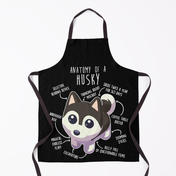 Item preview, Black Husky Dog Anatomy designed and sold by Clara Hollins.