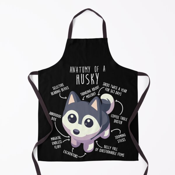 Item preview, Grey Husky Dog Anatomy designed and sold by Clara Hollins.