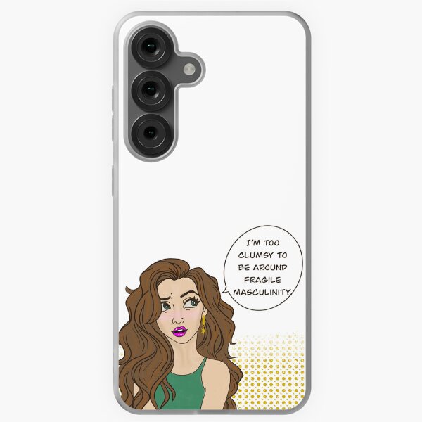 Vista previa del artículo con la obra «Demasiado torpe para una masculinidad frágil», diseñado y vendido por Onehappyhook.