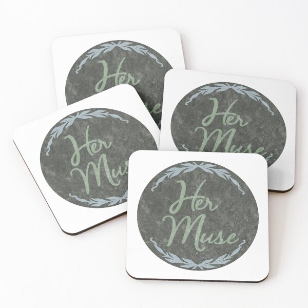 Item preview, Her Muse and Special Inspiration - Distressed - Black Background designed and sold by MoePark.