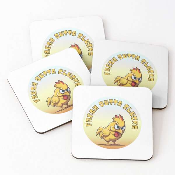 Item preview, Fresh Outta Clucks - Funny Chicken Pun designed and sold by LMoonDesigns.