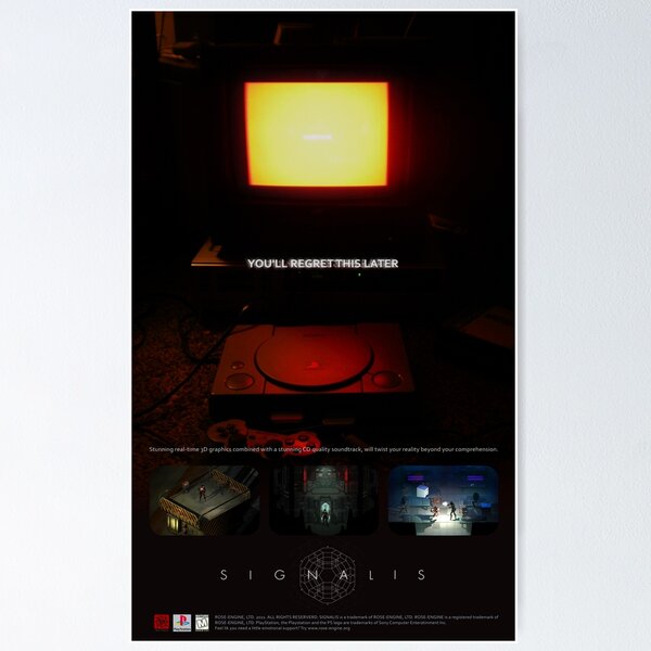 Item preview, Signalis PSX Poster (Red) designed and sold by LaSein.