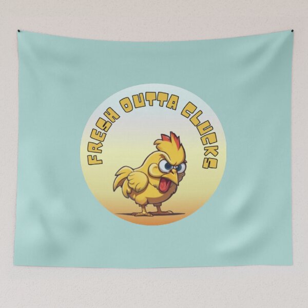 Item preview, Fresh Outta Clucks - Funny Chicken Pun designed and sold by LMoonDesigns.