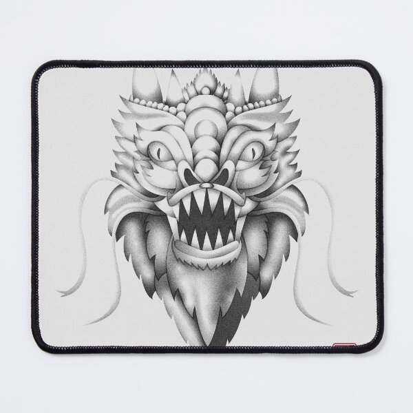 Item preview, Yaksha-inspired dragon - Fierce Protector designed and sold by soyabeanslang.