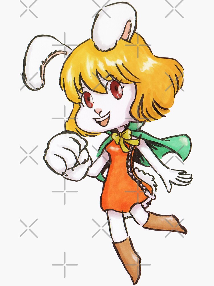 "Chibi Carrot one piece" Sticker by Libou Redbubble