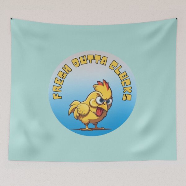 Item preview, Fresh Outta Clucks - Funny Chicken Pun designed and sold by LMoonDesigns.