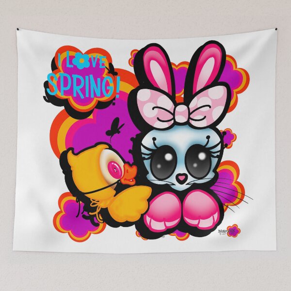 Item preview, Skullie and Boop loving spring designed and sold by MetroInk.