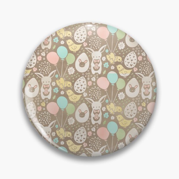 Item preview, Bunny Easter Eggs Birds Easter Pattern  designed and sold by FestivityFinds.