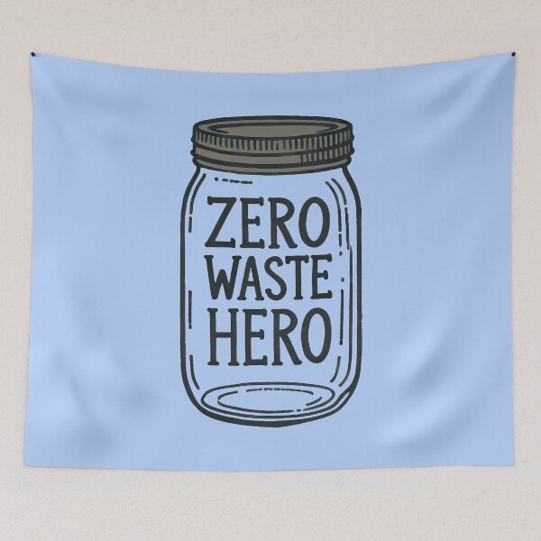 Item preview, Zero Waste Hero - glass jar designed and sold by TSQ.