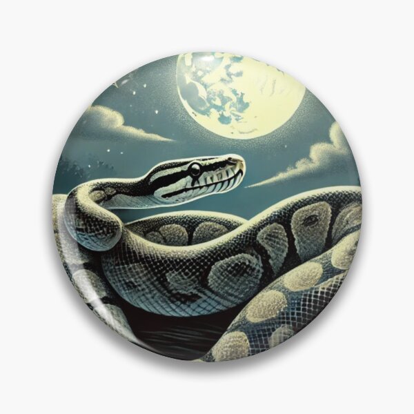 Item preview, Ball Python Night – Moonlit Python for Reptile Lovers designed and sold by NocturnalNook.