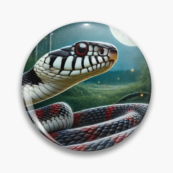 Item preview, Milk Snake at night – Moonlit Snake for Snake Lovers designed and sold by NocturnalNook.