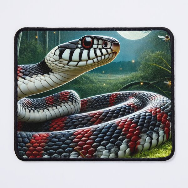 Item preview, Milk Snake at night – Moonlit Snake for Snake Lovers designed and sold by NocturnalNook.