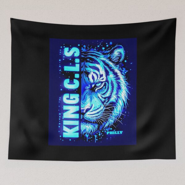Item preview, King C.L.S Tiger Lord's Peek | Deep Blue | Royal Blue | Turquoise Blue | Aqua Blue | White  designed and sold by Kingcls.