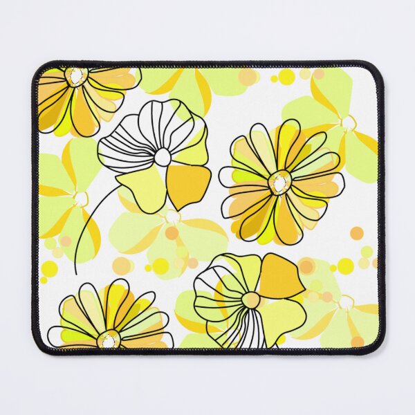 Item preview, yellow petals flowers with black outlines designed and sold by Nature Nblossom.