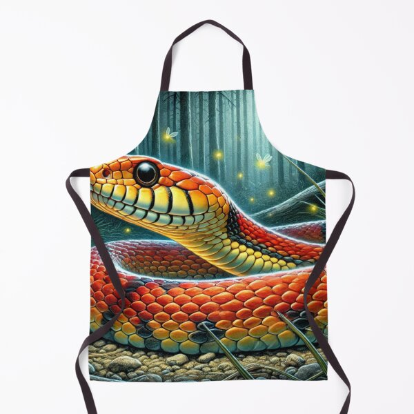 Item preview, Corn Snake Hunting at Night– Moonlit Snake for Snake Lovers designed and sold by NocturnalNook.