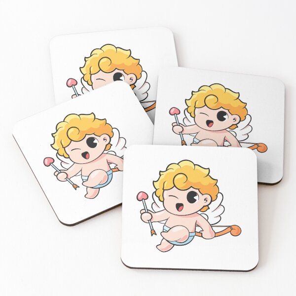 Item preview, Adorable Cartoon Cupid with Bow and Arrow designed and sold by yogiskencing.