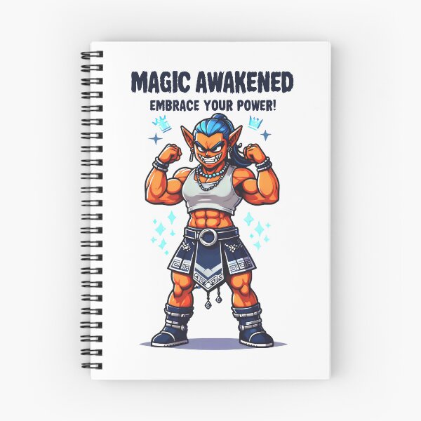 Item preview, Magic Awakened Embrace Your Power Fierce Orange Warrior Shines designed and sold by SplashTastic.