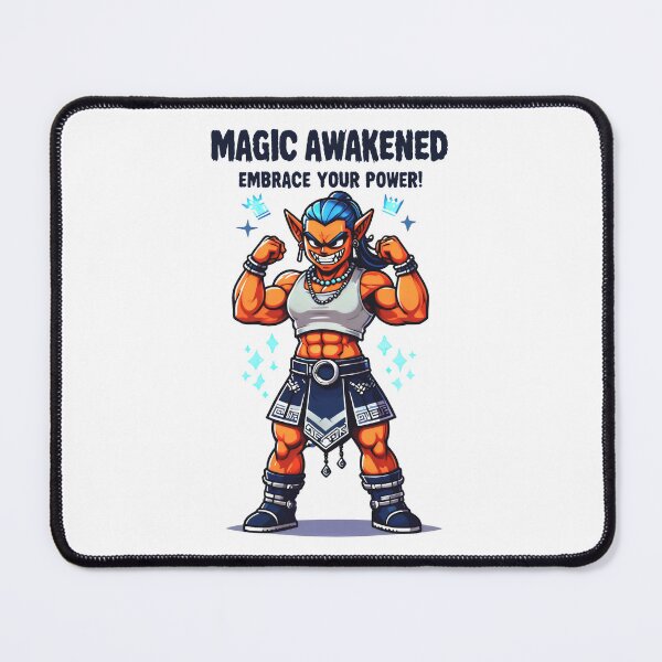 Item preview, Magic Awakened Embrace Your Power Fierce Orange Warrior Shines designed and sold by SplashTastic.