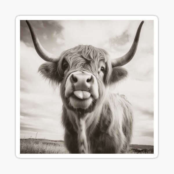 Item preview, Cheeky Highland Cow  designed and sold by wildtribe.