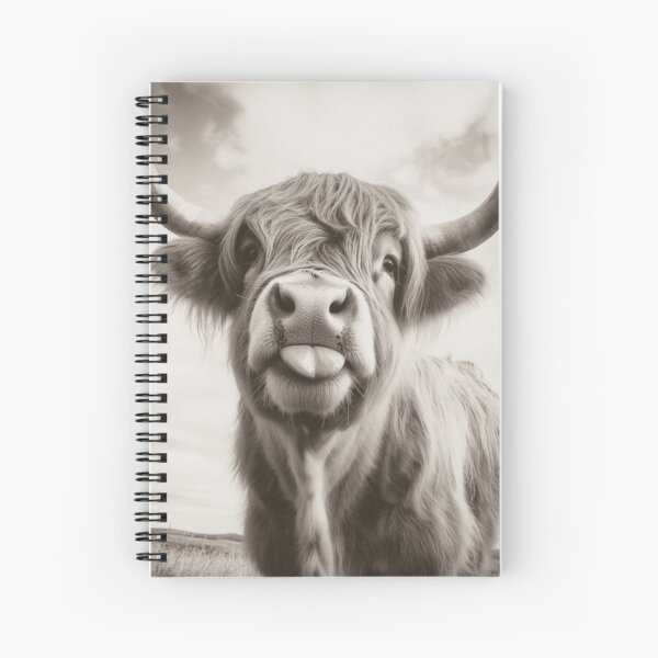 Vista previa del artículo con la obra «Vaca descarada de las tierras altas», diseñado y vendido por wildtribe.