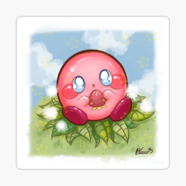Vista previa del artículo con la obra «Fan art de kirby», diseñado y vendido por Blueve45.