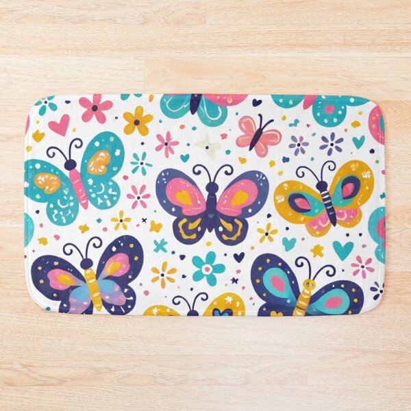Item preview, Colorful Butterfly Wonderland – Cute Seamless Pattern designed and sold by Bowbubble.