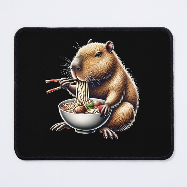 Item preview, Capybara Eating Pho Capybara Pho Vietnamese Food Noodle Lover designed and sold by Kimberley King Art King Art.