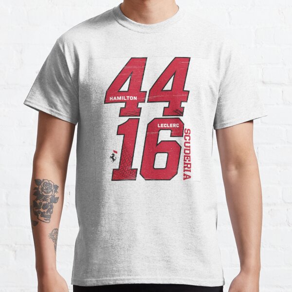 Item preview, Hamilton x Leclerc Scuderia Bold Typography F1 Fan Art – Black and White Racing Design designed and sold by GridLineDesigns.