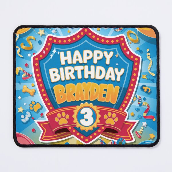 Item preview, Brayden's 3rd Birthday designed and sold by whatifsticks.