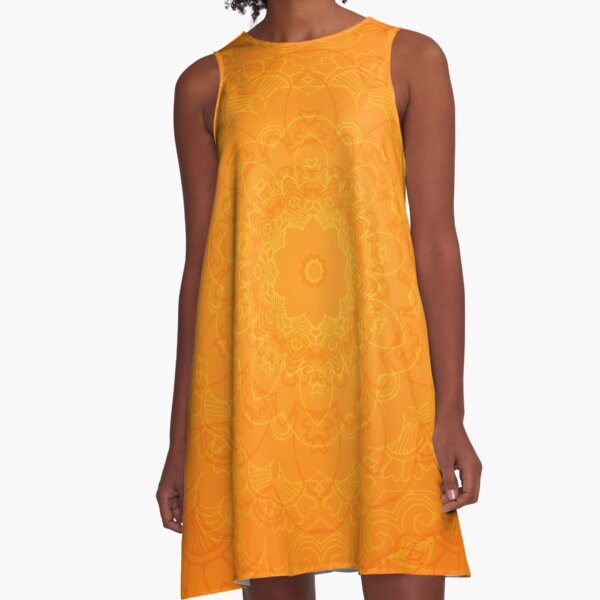 Item preview, Radiant Orange Mandala Pattern designed and sold by Apurva Joshi.