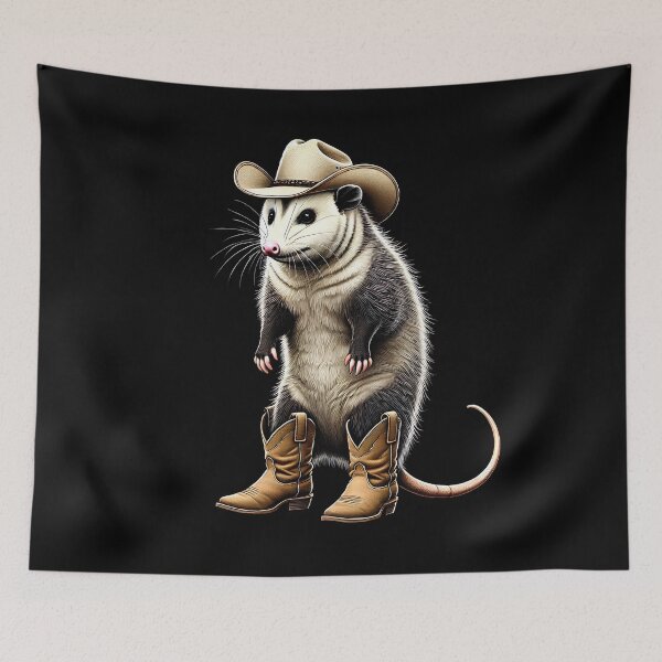 Item preview, Possum Cowgirl Western Country Opossum Lover designed and sold by Kimberley King Art  King Art.