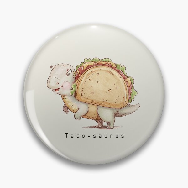 Item preview, Taco-Saurus – Cute Hand-Drawn Dinosaur Taco Illustration designed and sold by Verycutethings.