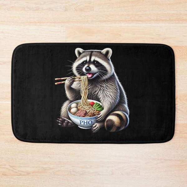 Item preview, Raccoon Eating Pho Raccoon Pho Vietnamese Food Noodle Lover designed and sold by Kimberley King Art  King Art.