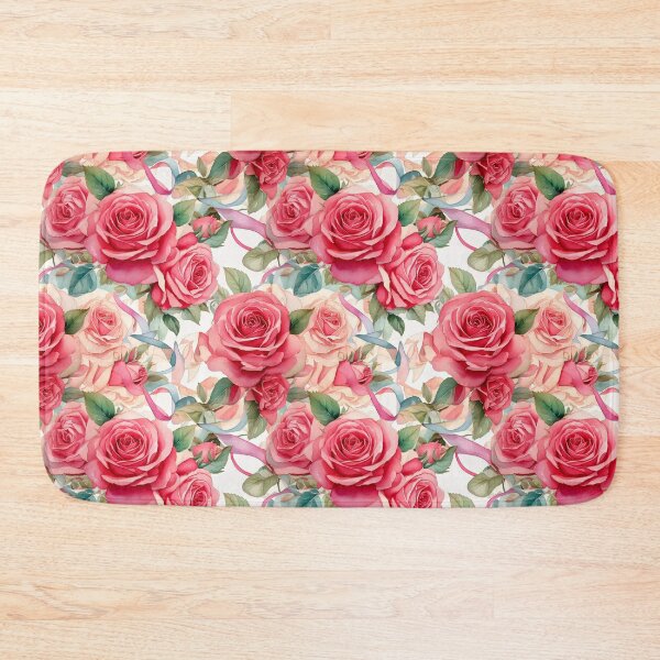 Item preview, Watercolor roses intertwined with silky ribbons designed and sold by Designbes.