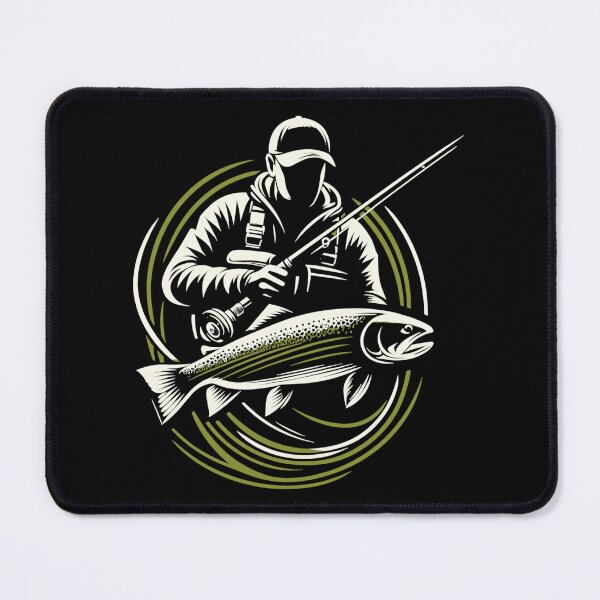 Item preview, Fishing Angler Trout Giant Fish Gift designed and sold by Pineapple-Tree.