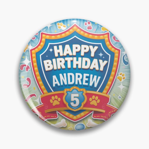 Item preview, Andrew's 5th Birthday designed and sold by whatifsticks.