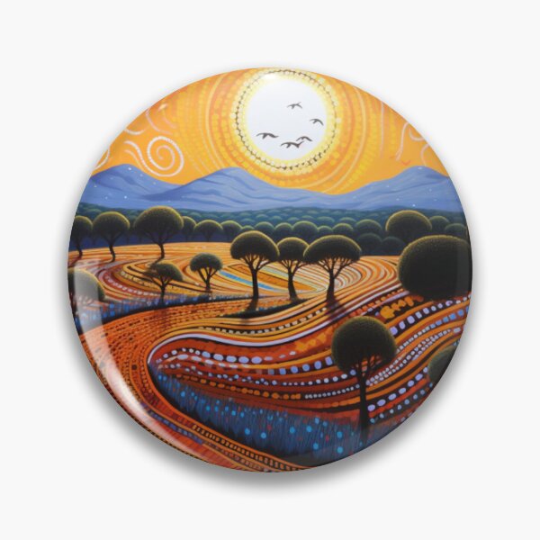 Item preview, Aboriginal Inspired Dot Art - National Park designed and sold by GrinGalore.