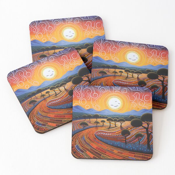 Item preview, Aboriginal Inspired Dot Art - National Park designed and sold by GrinGalore.