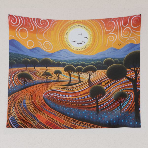 Item preview, Aboriginal Inspired Dot Art - National Park designed and sold by GrinGalore.