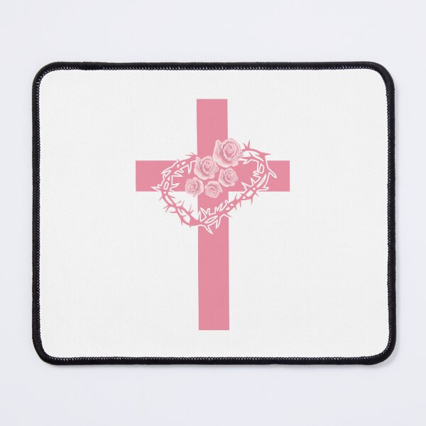 Item preview, Pink Floral Cross designed and sold by ridnaledesigner.