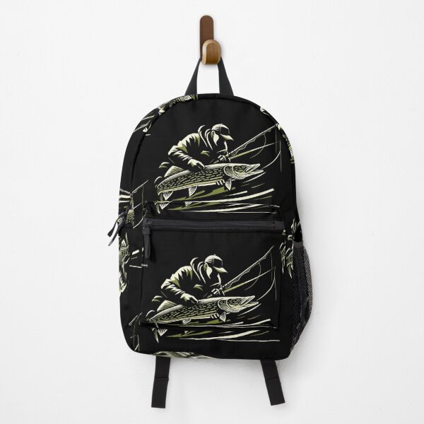 Item preview, Fishing Angler Pike Giant Fish Olive Green Gift designed and sold by Pineapple-Tree.