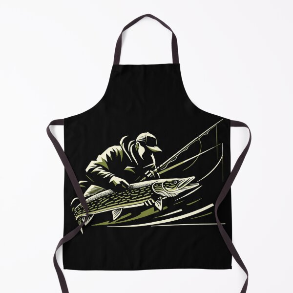 Item preview, Fishing Angler Pike Giant Fish Olive Green Gift designed and sold by Pineapple-Tree.